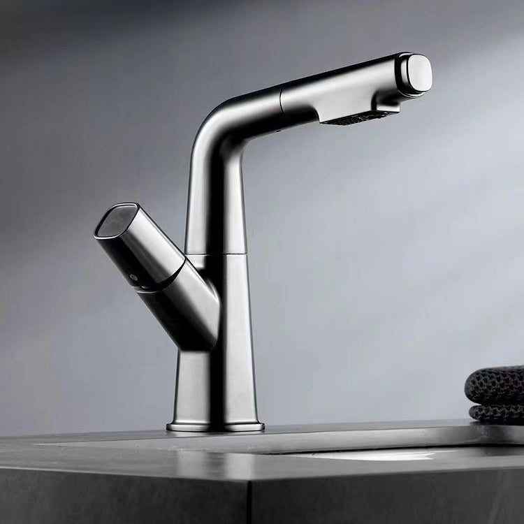 Widespread Sink Faucet Modern Faucet with Single Knob Handle