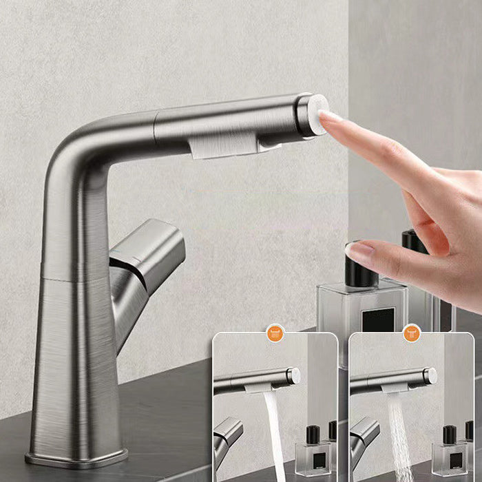 Widespread Sink Faucet Modern Faucet with Single Knob Handle