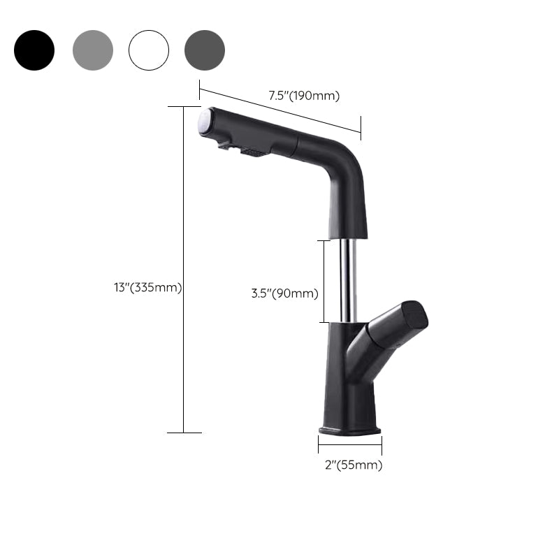 Widespread Sink Faucet Modern Faucet with Single Knob Handle