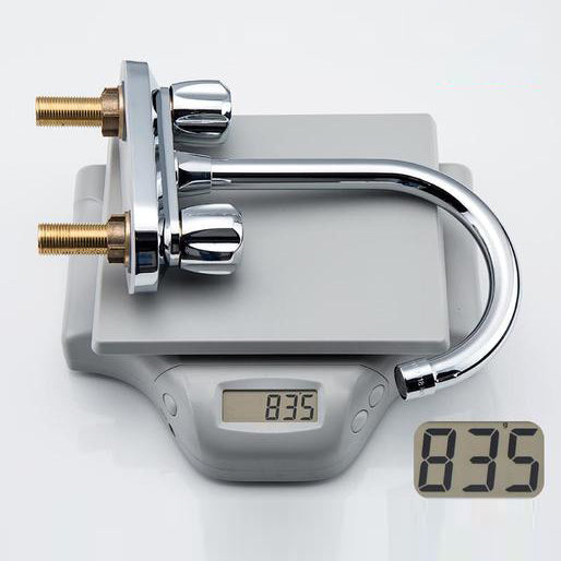 Modern Style Bathroom Faucet Double Handles Faucet Swivel Spout Faucet