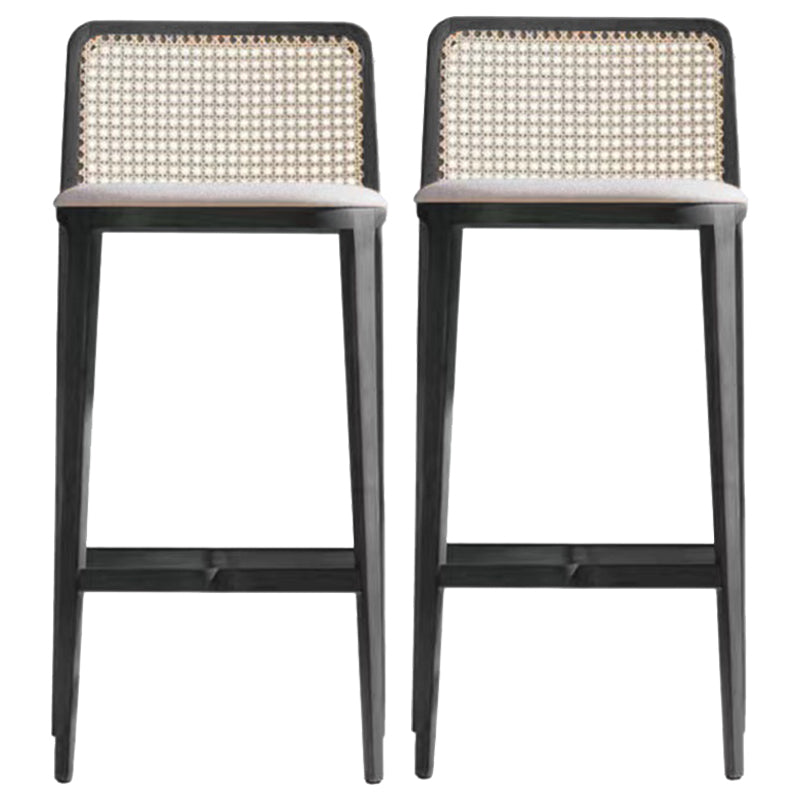 Solid Wood Counter Height Stools Armless Modern Bar and Counter Stool