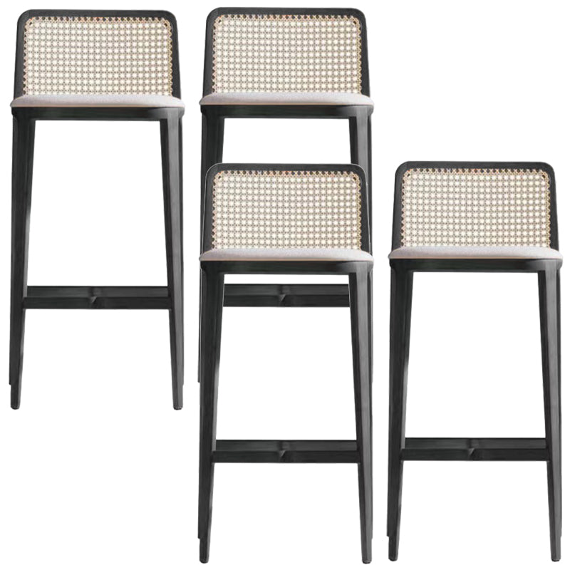 Solid Wood Counter Height Stools Armless Modern Bar and Counter Stool