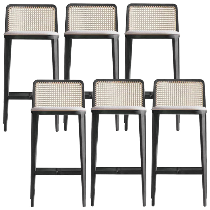 Solid Wood Counter Height Stools Armless Modern Bar and Counter Stool