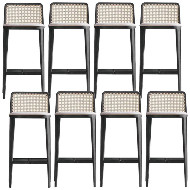 Solid Wood Counter Height Stools Armless Modern Bar and Counter Stool