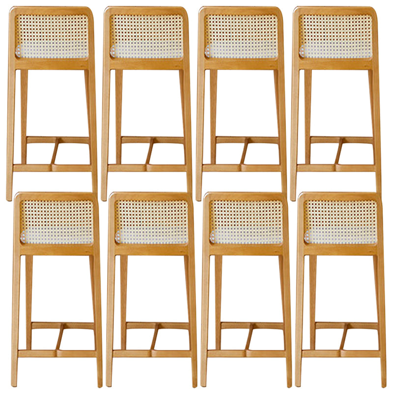 Solid Wood Counter Height Stools Armless Modern Bar and Counter Stool