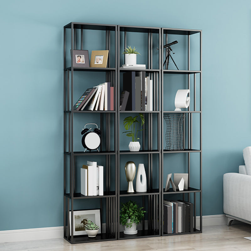 Glam Shelves Included Bookcase Standard Metal Open Back Bookshelf