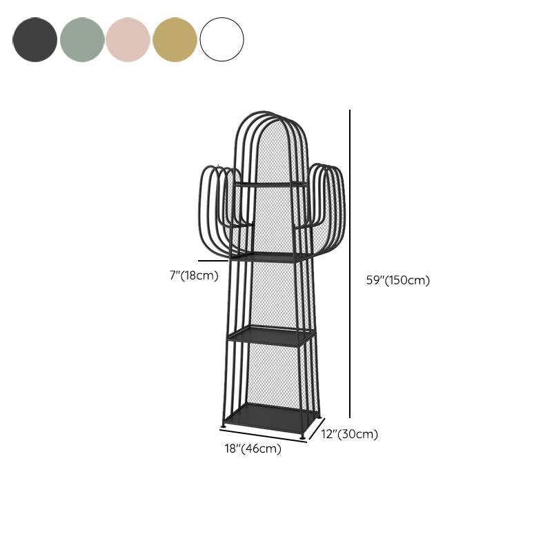 Metal Closed Back Standard Bookshelf Metal Shelves Included Bookcase