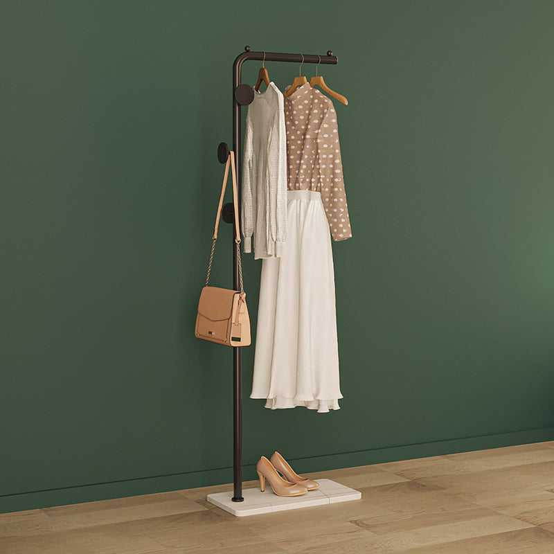 Gorgeous Coat Hanger Hooks Marble Bottom Metal Coat Rack for Bedroom