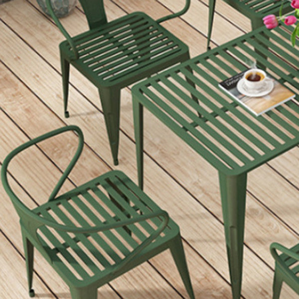 Contemporary 1/5/7 Pieces Metal Bistro Set Metal Bistro Table Set for Outdoor
