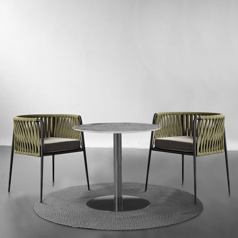 Matte Finish Rattan Dining Set 1/2/3 Pcs Boho Dining Table Set