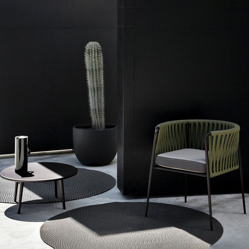 Matte Finish Rattan Dining Set 1/2/3 Pcs Boho Dining Table Set