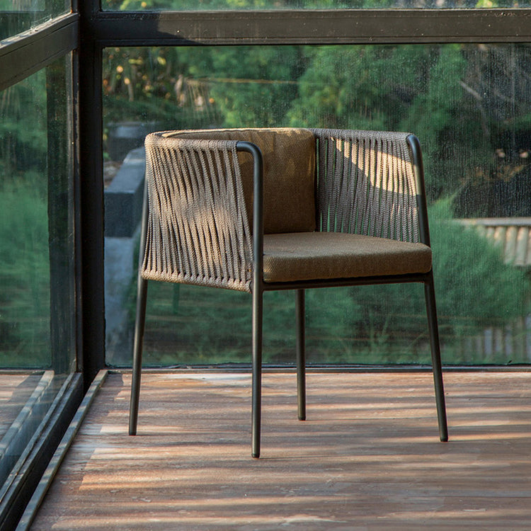 Matte Finish Rattan Dining Set 1/2/3 Pcs Boho Dining Table Set