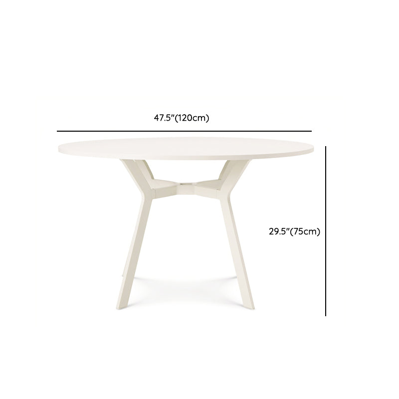 Matte Finish Boho Dining Set 1/2/7 Pcs Stone Dining Table Set