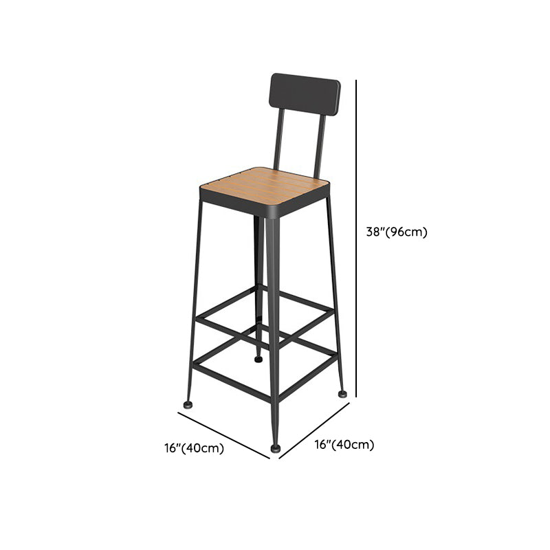 Rectangular Faux Wood Bar Table Set 1/2/5 Pcs Industrial Bar Set