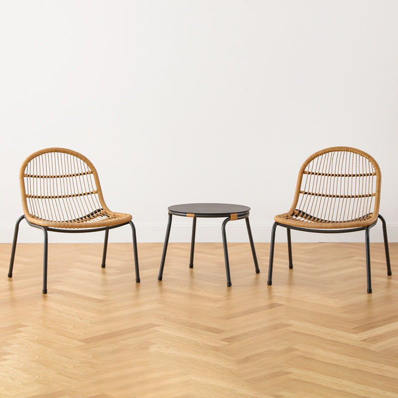 Modern Style Bistro Set Wicker Round 2/3 Pieces Bistro Table Set