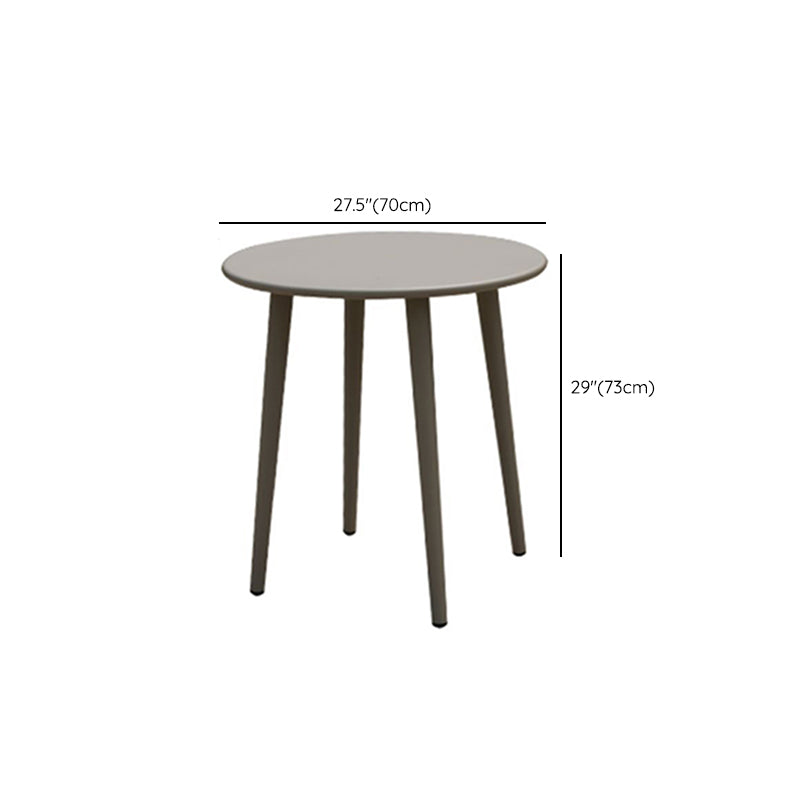 Boho Style Gray Dining Set Metal 1/5 Pieces Water Resistant Dining Set