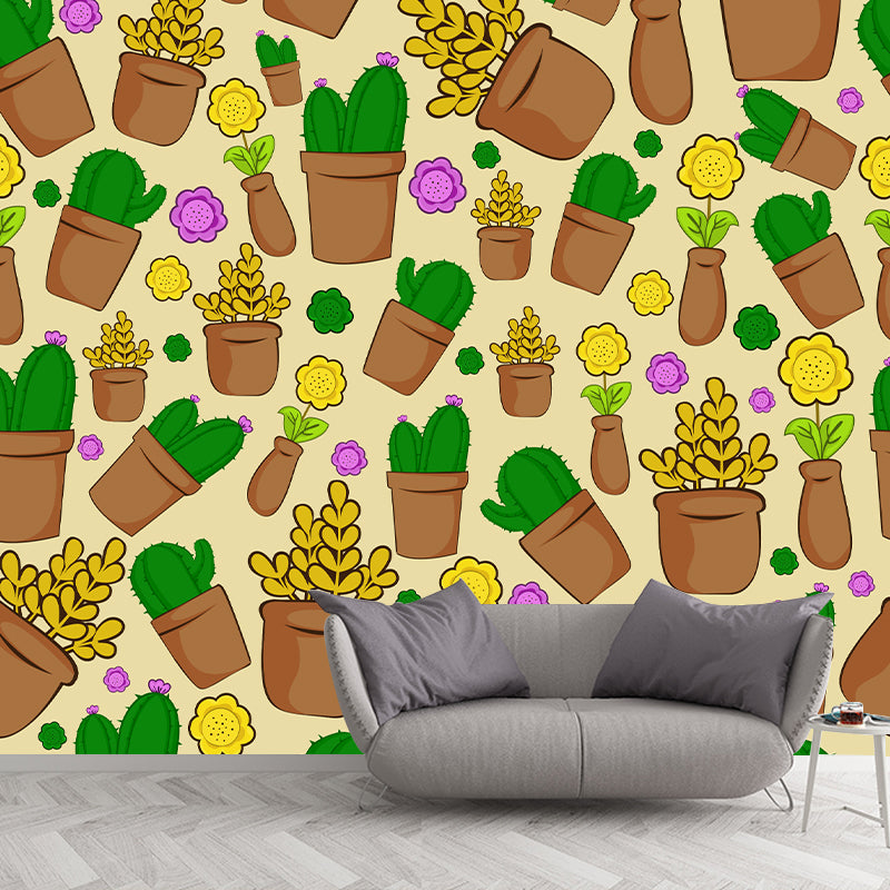 Environmental Plant Illustration Wall Mural Wallpaper Bedroom Wall Mural