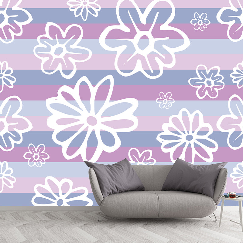 Plant Illustration Wall Mural Wallpaper Modern Style Bedroom Wall Mural