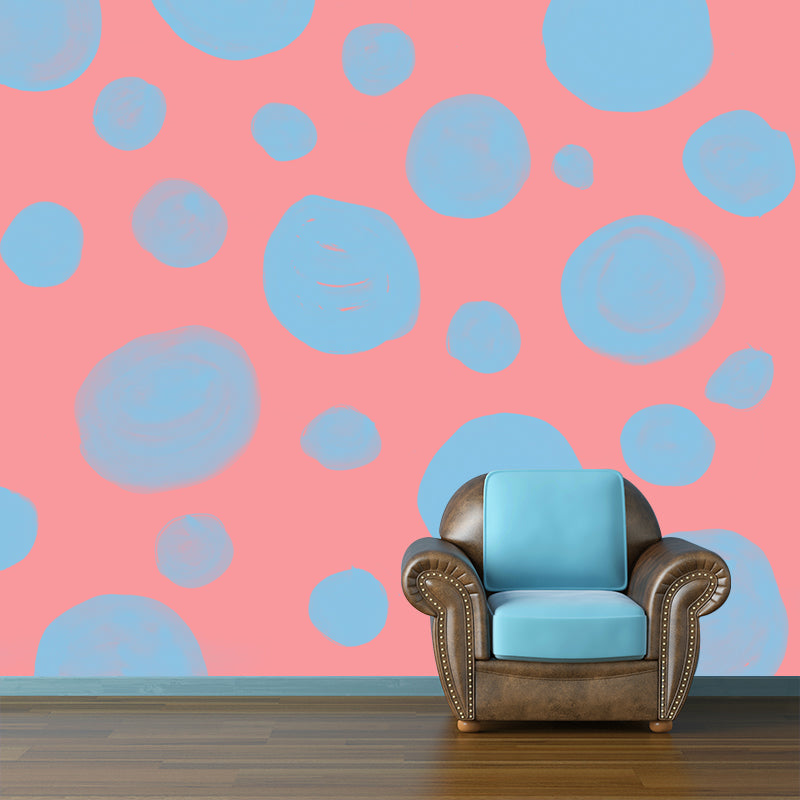 Geometry Stain Resistant Mural Illustration Washable Wallpaper Sitting Room Wall Mural
