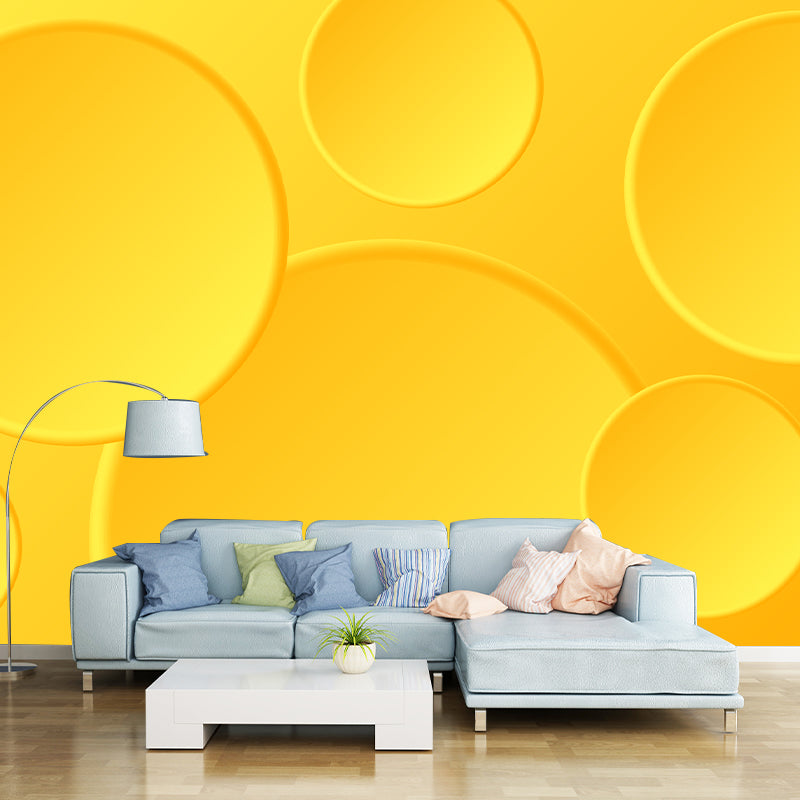Geometry Stain Resistant Mural Illustration Washable Wallpaper Sitting Room Wall Mural