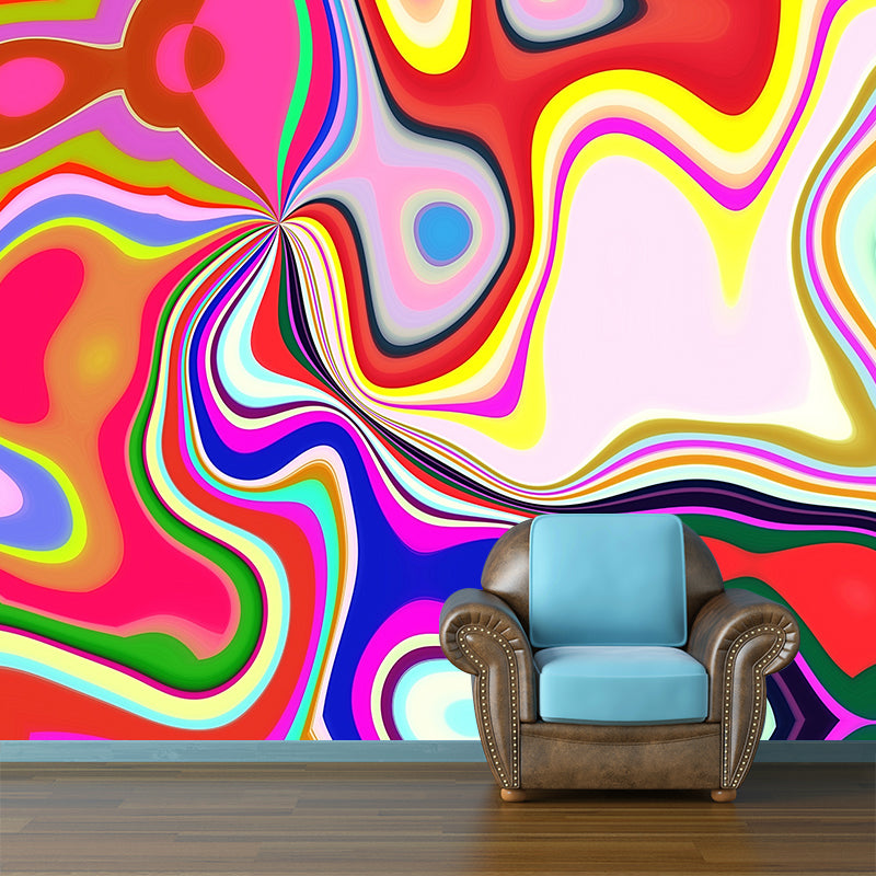 Illustration Stain Resistant Mural Wallpaper Abstract Painting Living Room Wall Mural