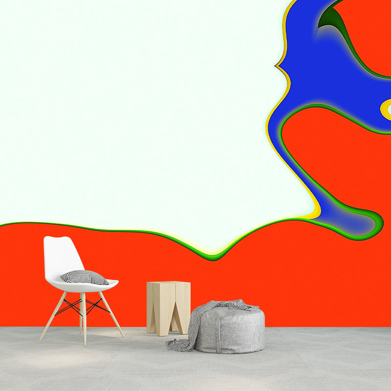 Illustration Stain Resistant Mural Wallpaper Abstract Painting Living Room Wall Mural
