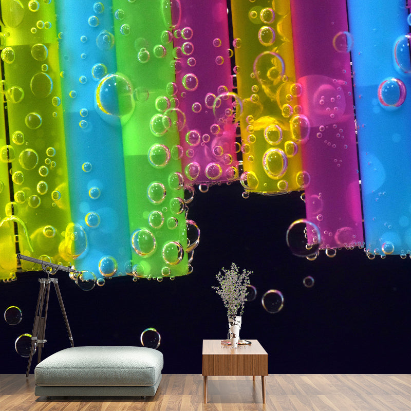 Modern Illustration Mural Wallpaper Abstract Sitting Room Wall Mural