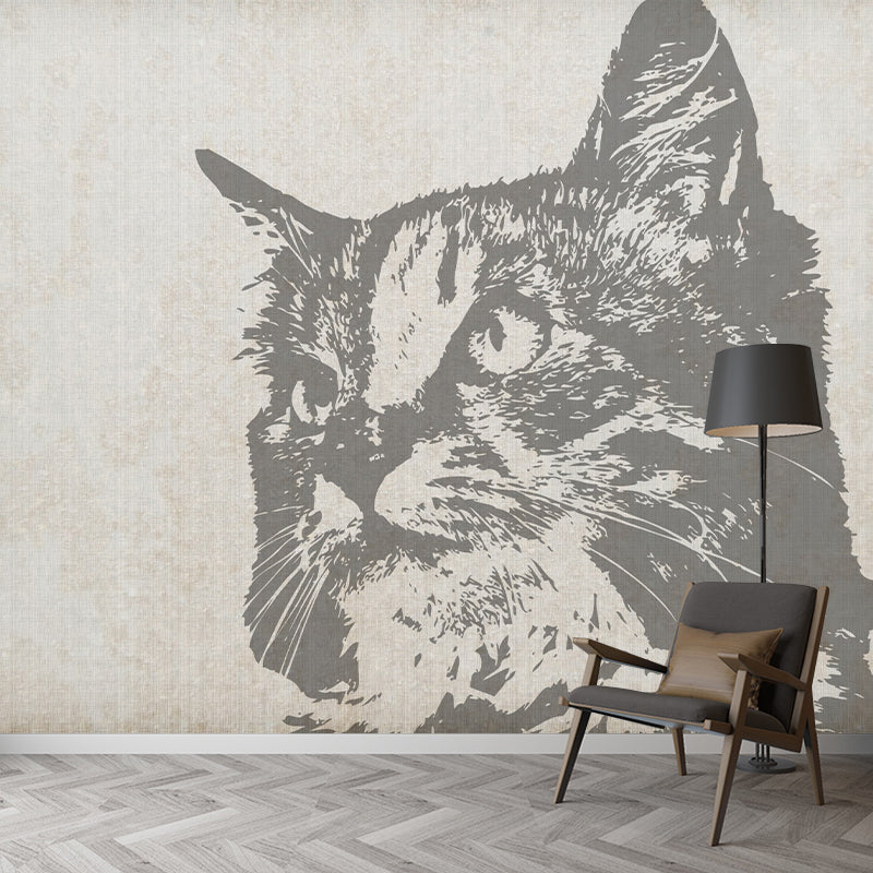 Eco-friendly Illustration Wall Mural Wallpaper Animals Decoration Sitting Room Wall Mural