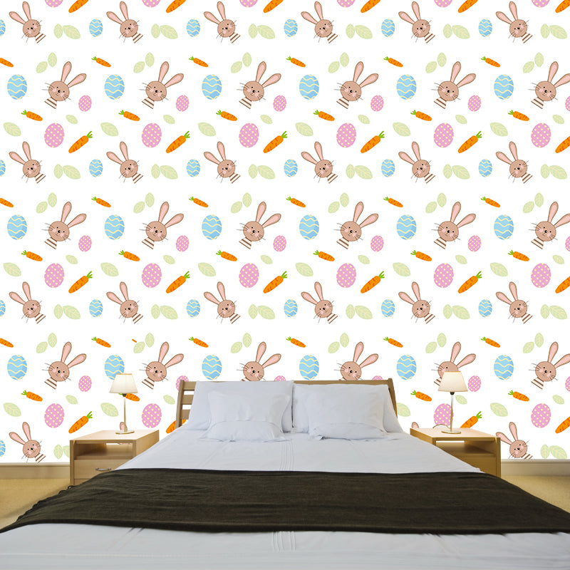 Plant Illustration Mildew Resistant Wallpaper Sleeping Room Wall Mural