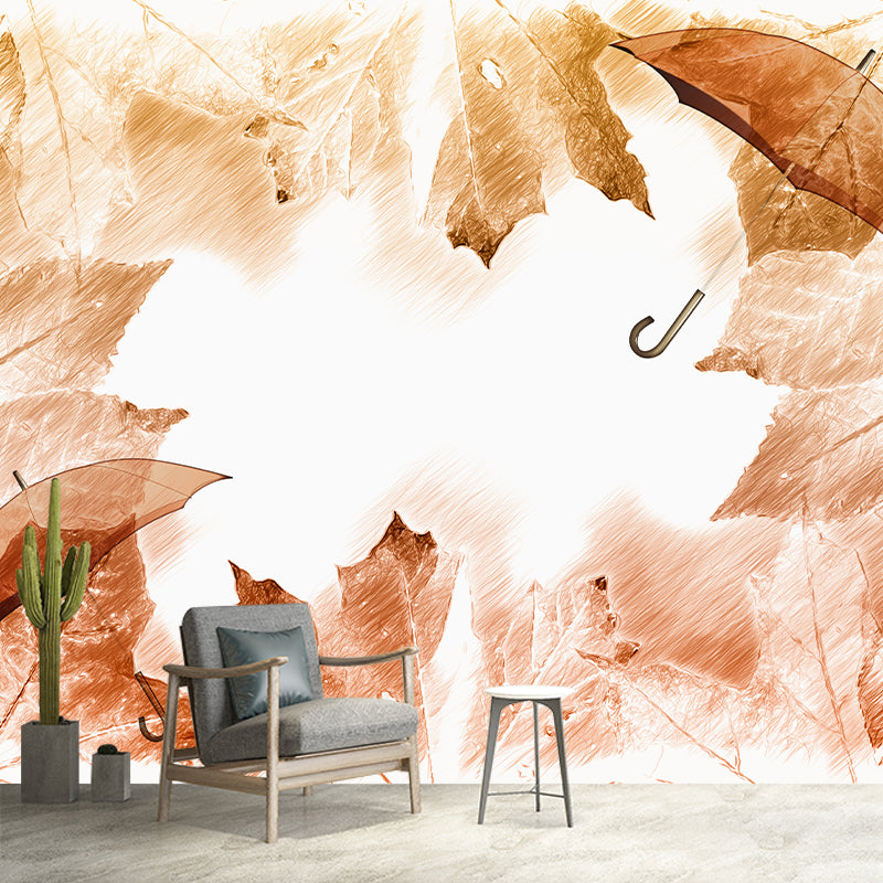 Decorative Wall Mural Wallpaper Plant Sitting Room Wall Mural