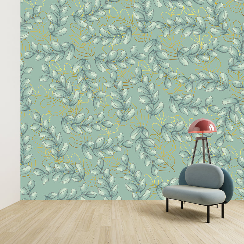 Illustration Wall Mural Wallpaper Plant Sitting Room Wall Mural