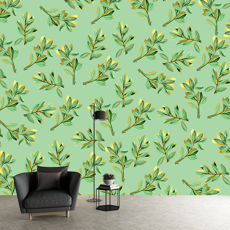 Illustration Wall Mural Wallpaper Plant Sitting Room Wall Mural