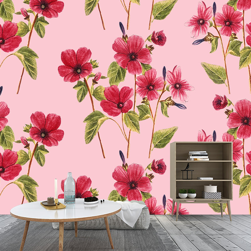 Illustration Environment Friendly Mural Wallpaper Plant Painting Living Room Wall Mural