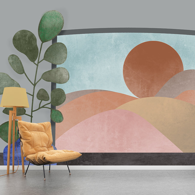 Environmental Wall Mural Wallpaper Plant Illustration Bedroom Wall Mural