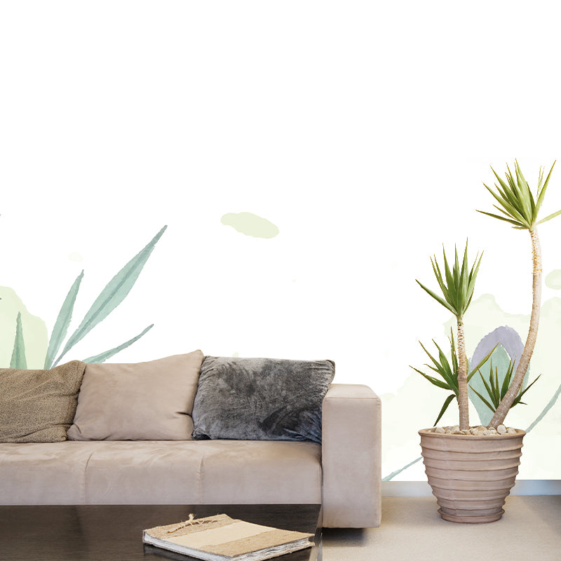 Modern Style Wall Mural Wallpaper Plant Illustration Bedroom Wall Mural