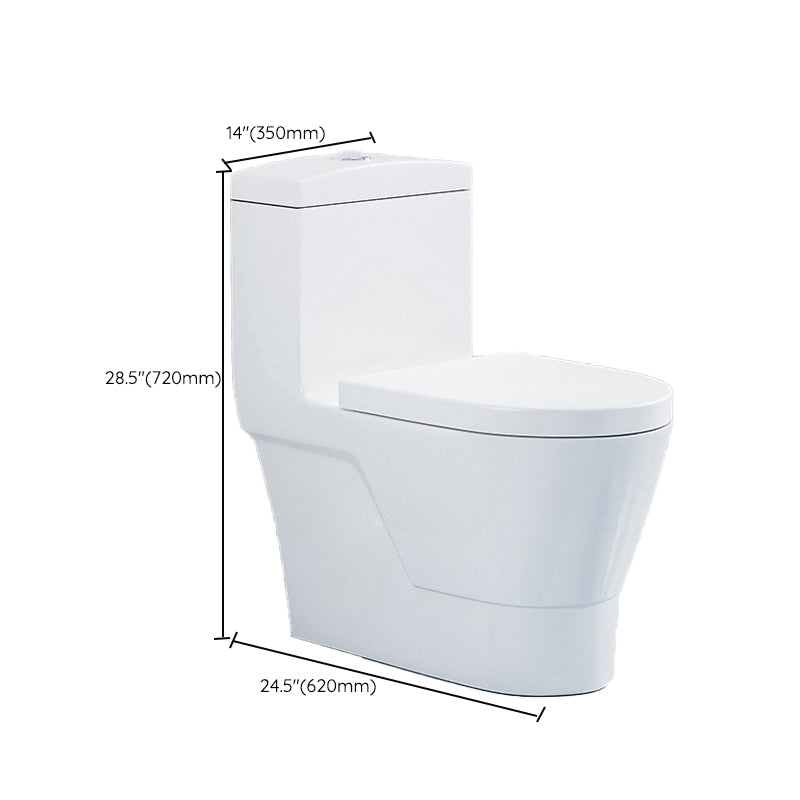Contemporary Toilet Bowl One Piece Ceramic Urine Toilet with Seat