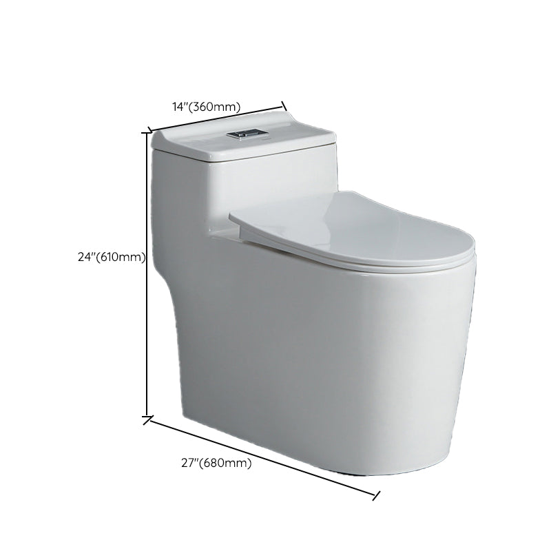 Modern 1-Piece Flush Toilet Floor Mount Urine Toilet for Washroom