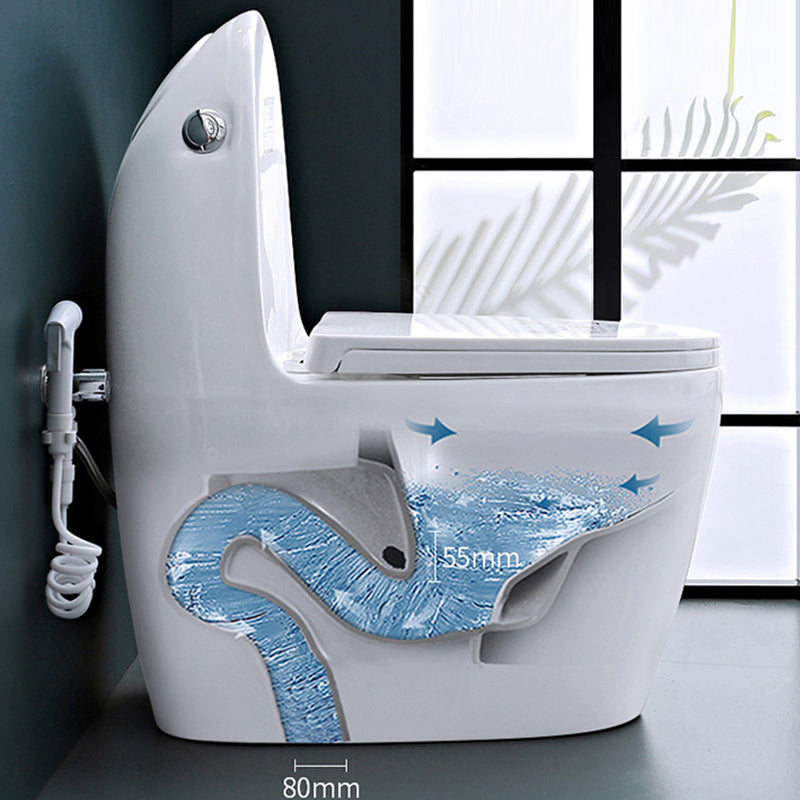 Modern One Piece Flush Toilet Floor Mount Urine Toilet for Bathroom