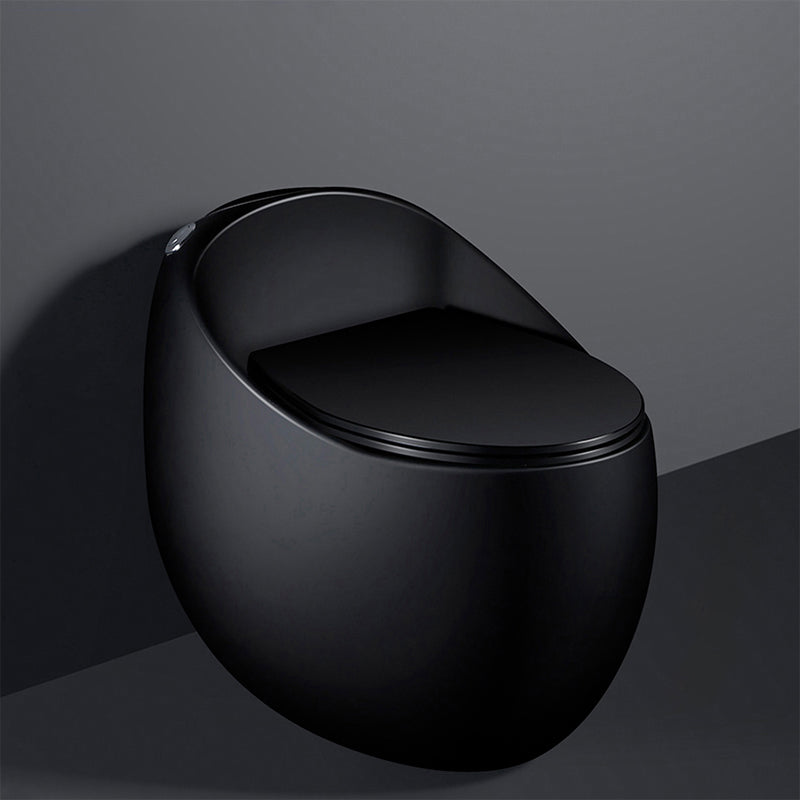 Modern All-In-One Round Toilet Bowl Floor Mounted Porcelain Urine Toilet