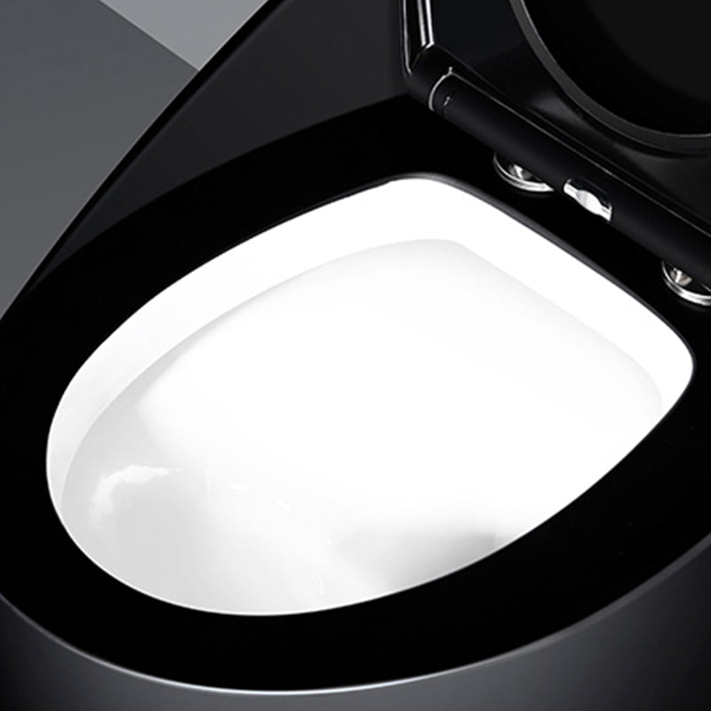 Modern All-In-One Round Toilet Bowl Floor Mounted Porcelain Urine Toilet