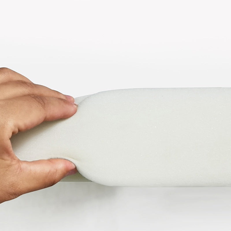 Rubberwood Sleeper Sofa with Box Faux Leather Sloped Arm Sofa Bed