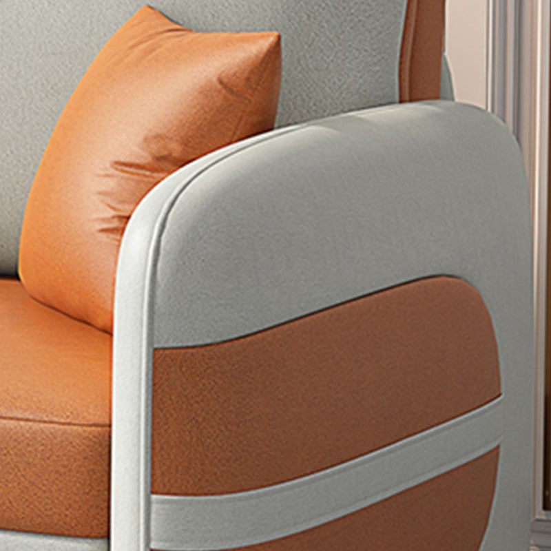 Scandinavain Futon Sofa Bed Faux Leather Storage Futon with Mattress