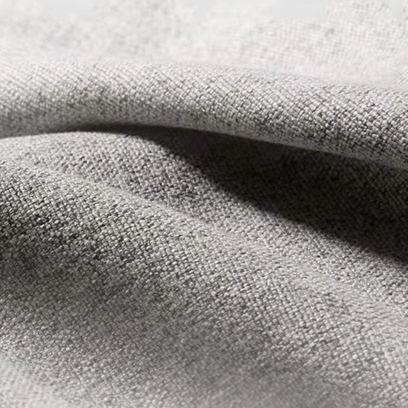 Modern Fabric Sleeper in Light Gray Flared Arm Futon And Mattress with Storage