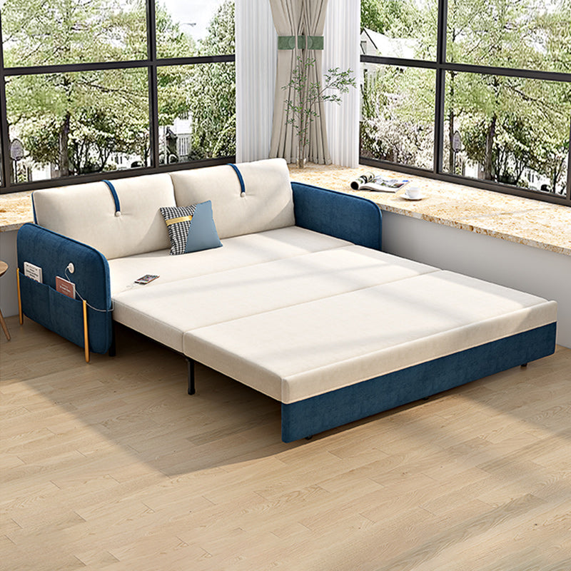 33" Wide Glam Futon Sofa Bed Futon Cushion Back Sleeper Sofa