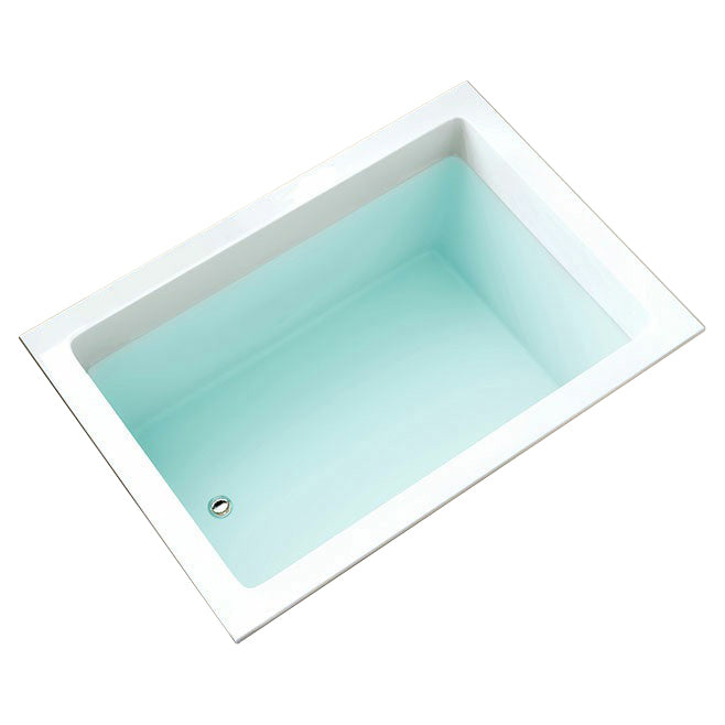 Modern Drop-in Acrylic Bathtub Rectangle Soaking/Whirlpool Bathtub