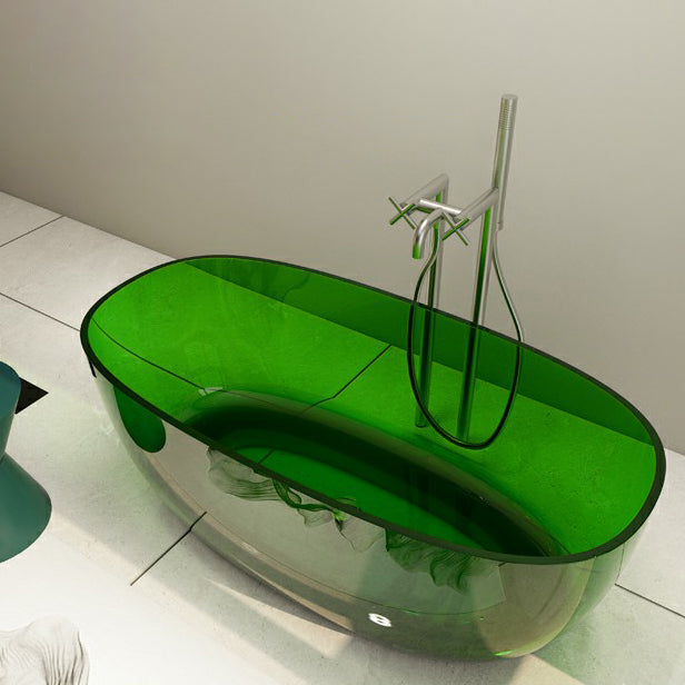 Modern Freestanding Roll Top Bathtub Soaking Oval Bath for Bathroom