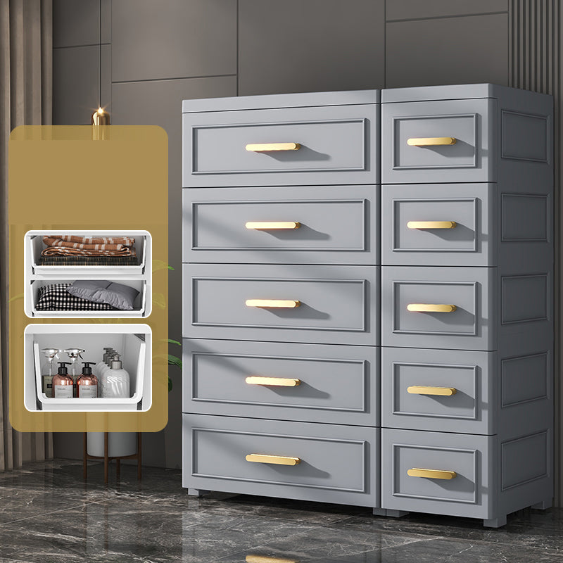 Hinged Wardrobe Cabinet Modern Plastic Storage Cabinet for Bedroom