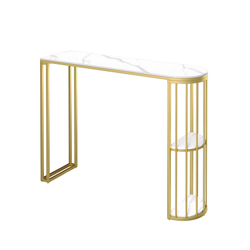 1/3 Pieces Modern Bar Table Set Stone Counter Table with Stools for Kitchen