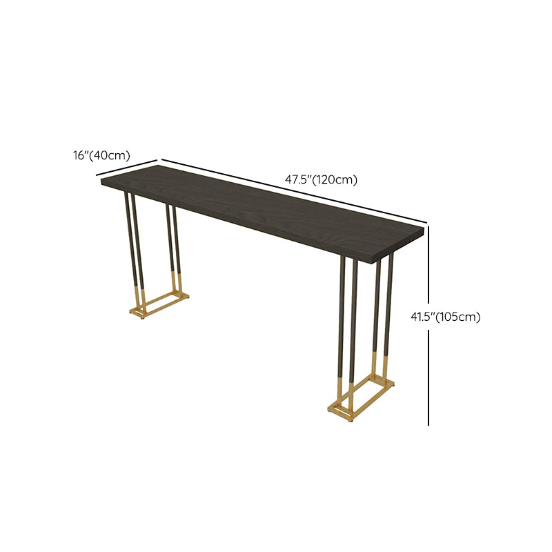 Industrial Bar Table Set 1/4 Pcs Solid Wood Bar Table with Upholstered Bar Stools