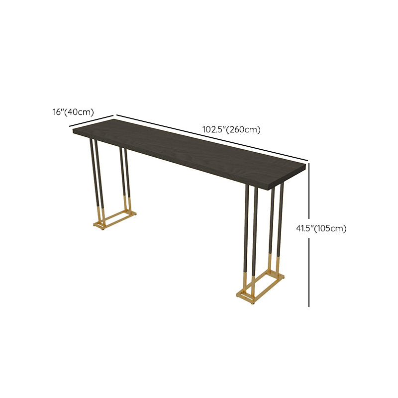 Industrial Bar Table Set 1/4 Pcs Solid Wood Bar Table with Upholstered Bar Stools